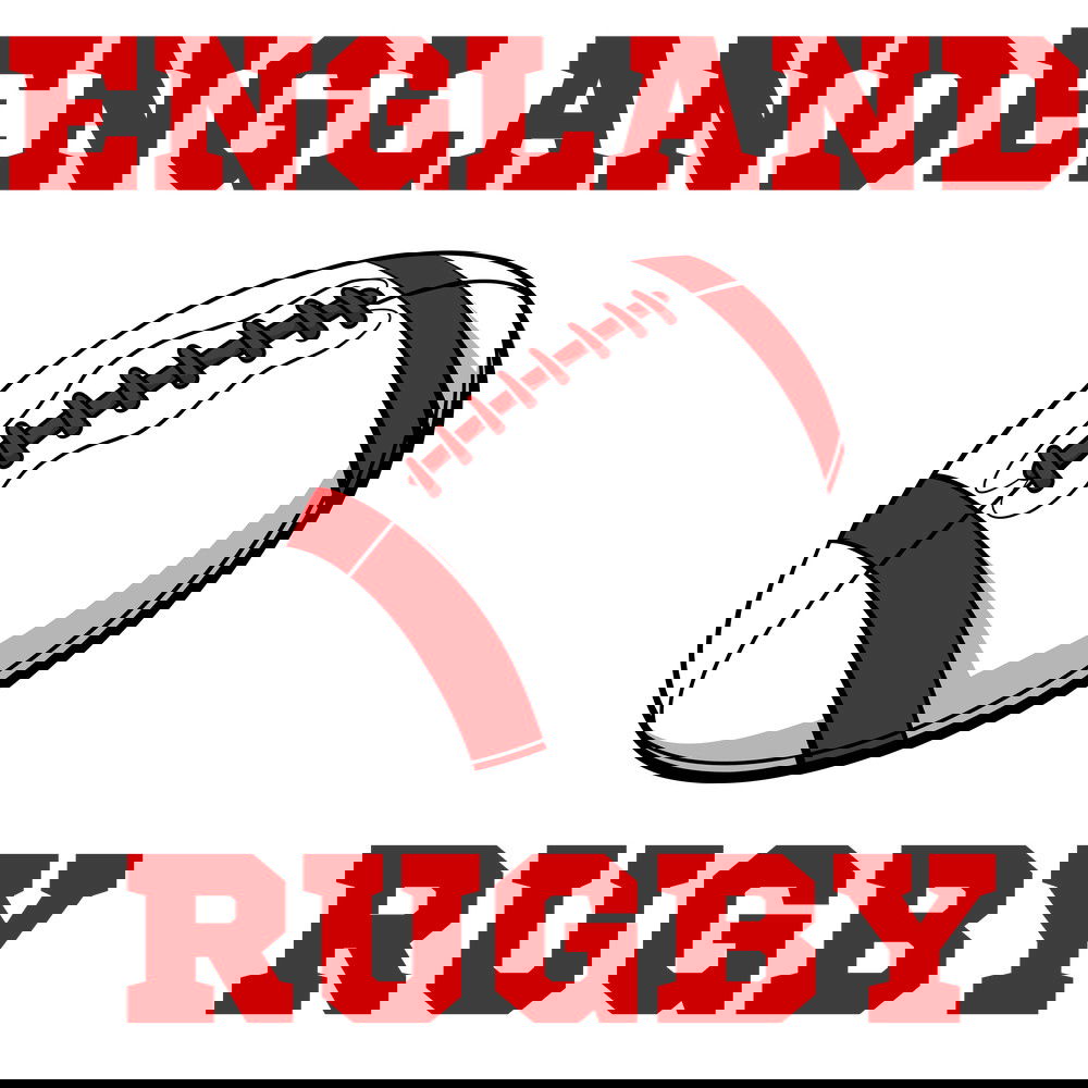 England Rugby Ball T-Shirt (White) - Ladies